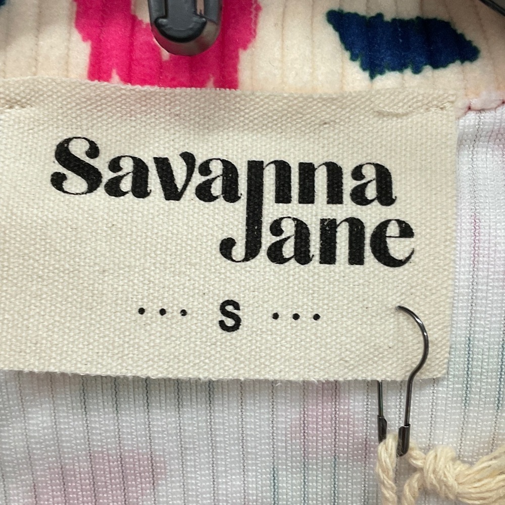 011 - Savanna Jane NWT Multicolor Geometric Corduroy Jacket, Size Small - Picture 3 of 7